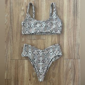 Skatie Snake print bikini - top and bottom